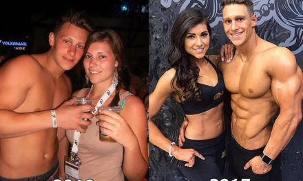Фото «до и после» похудения или набора мышц